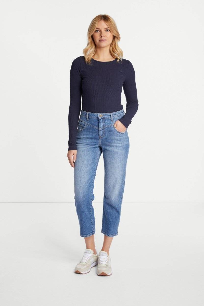 Eich & Royal Rib-Longsleeve Mit Rundhals