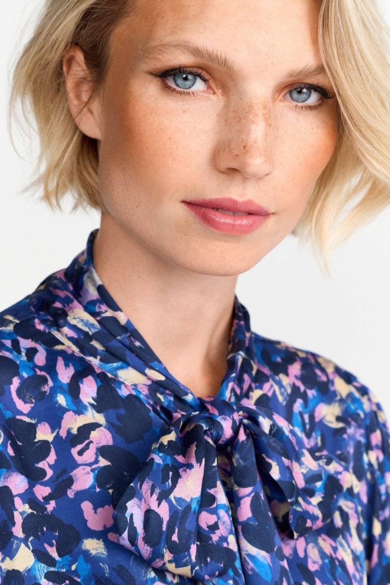 Eich & Royal Schluppenbluse Mit Leo-Print