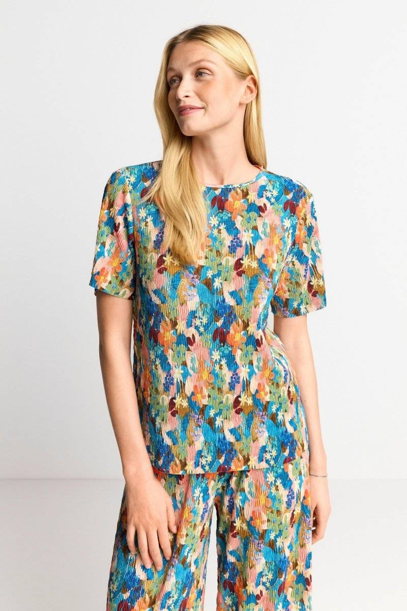 Eich & Royal T-Shirt In Crinkle-Optik