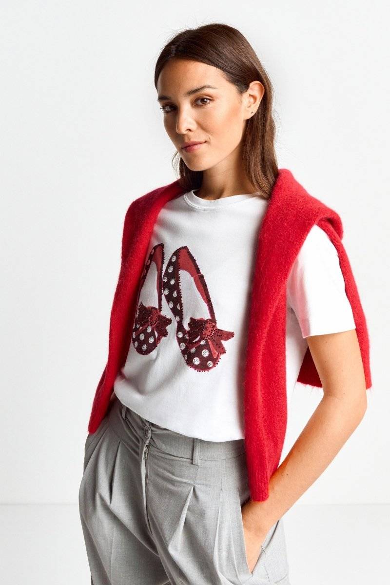 Eich & Royal T-Shirt mit Strassdetails