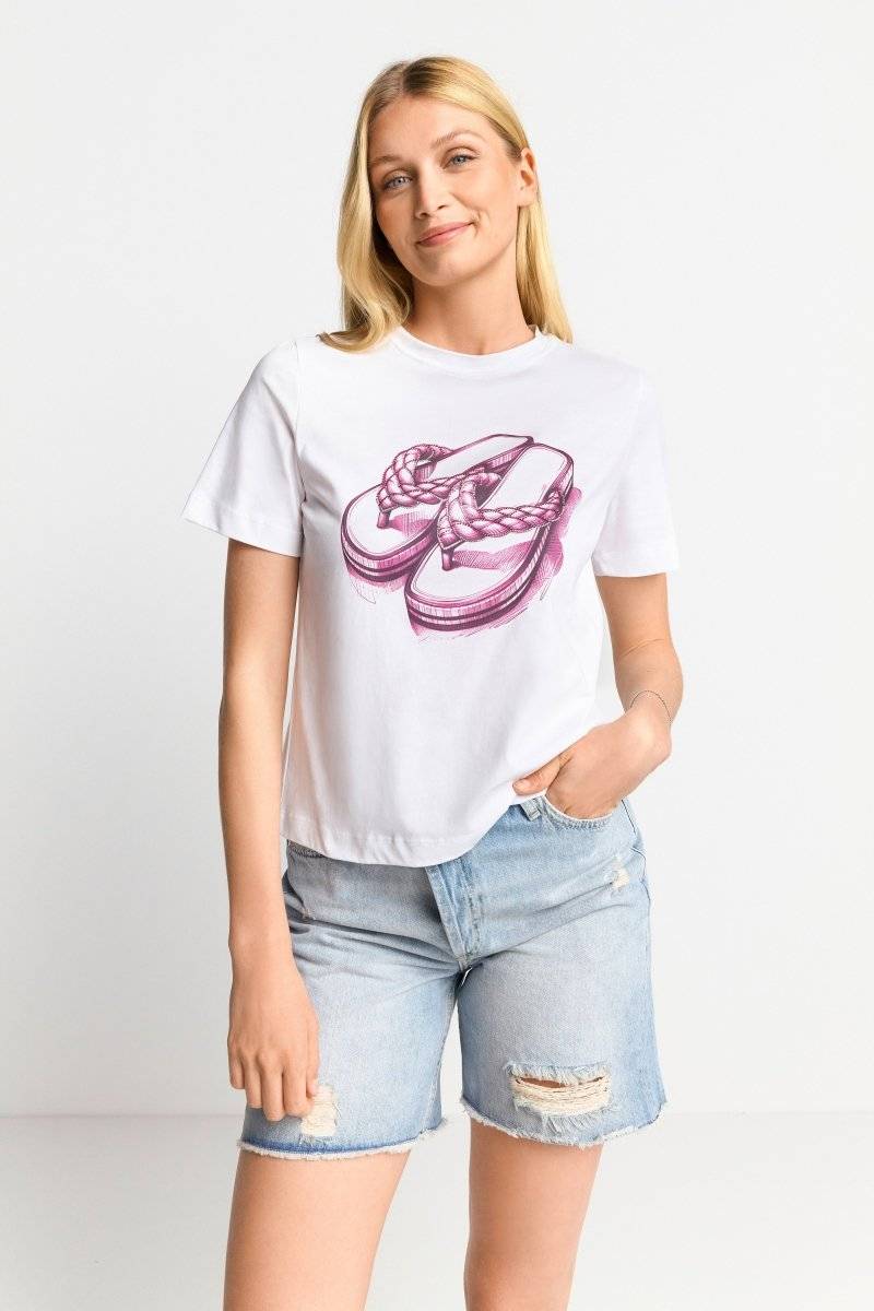 Eich & Royal T-Shirt Mit Strassverziertem Print