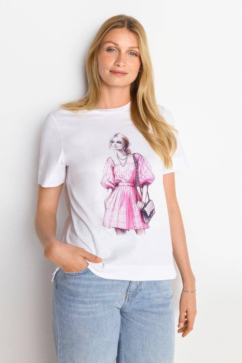 Eich & Royal T-Shirt Mit Strassverzierung