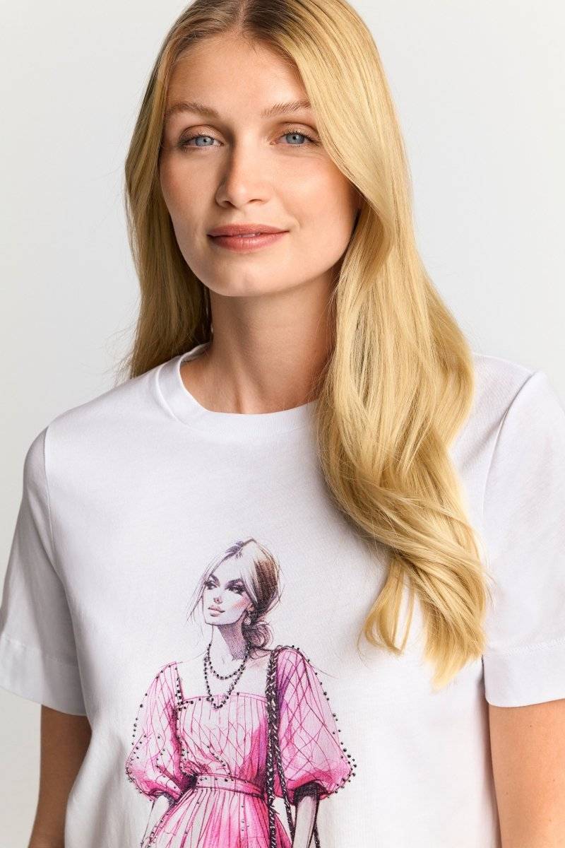 Eich & Royal T-Shirt Mit Strassverzierung