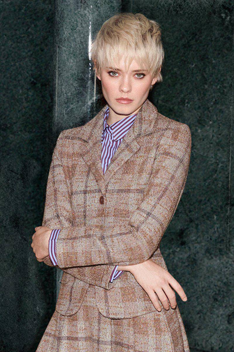 Eich & Royal Taillierter Blazer Mit Karomuster