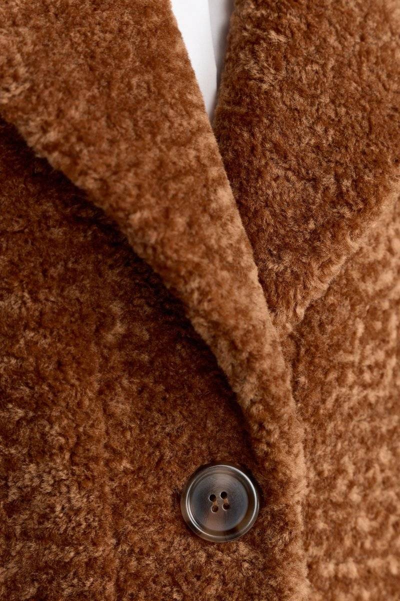 Eich & Royal Teddy-Mantel Mit Reverskragen