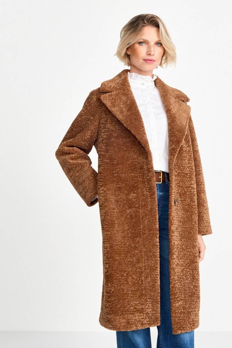 Eich & Royal Teddy-Mantel Mit Reverskragen