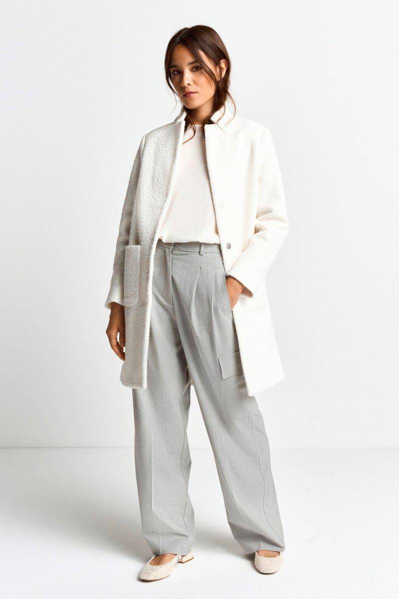 Eich & Royal Teddy-Mantel Mit Stehkragen