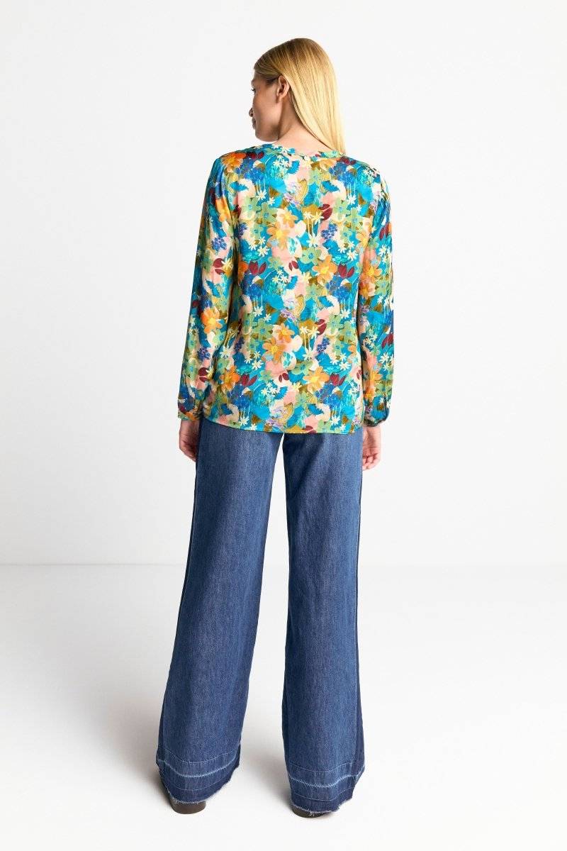 Eich & Royal V-Neck-Bluse Mit Knöpfen