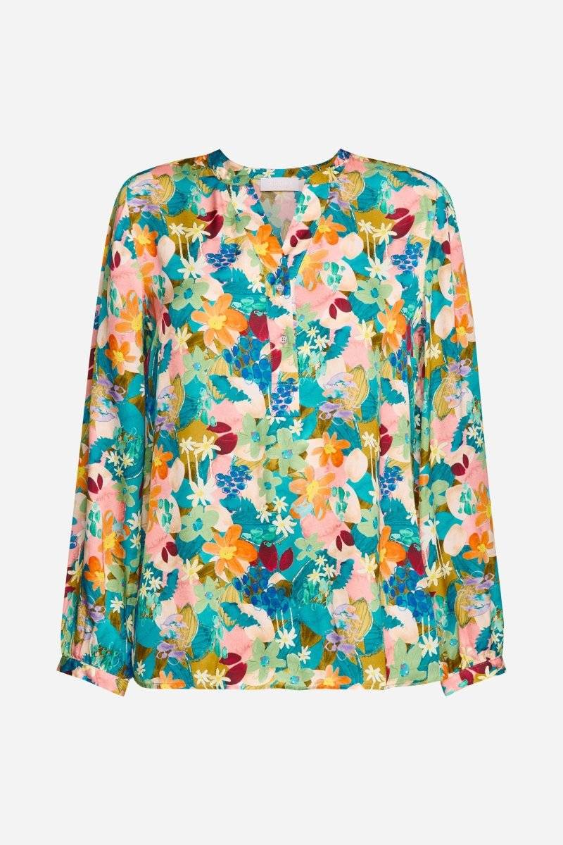 Eich & Royal V-Neck-Bluse Mit Knöpfen