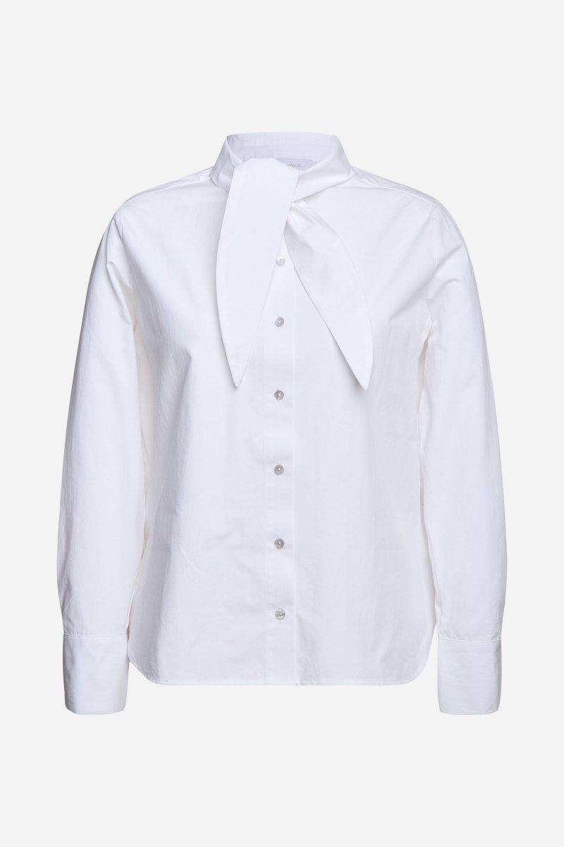 Eich & Royal Weiße Bluse Mit Bindekragen