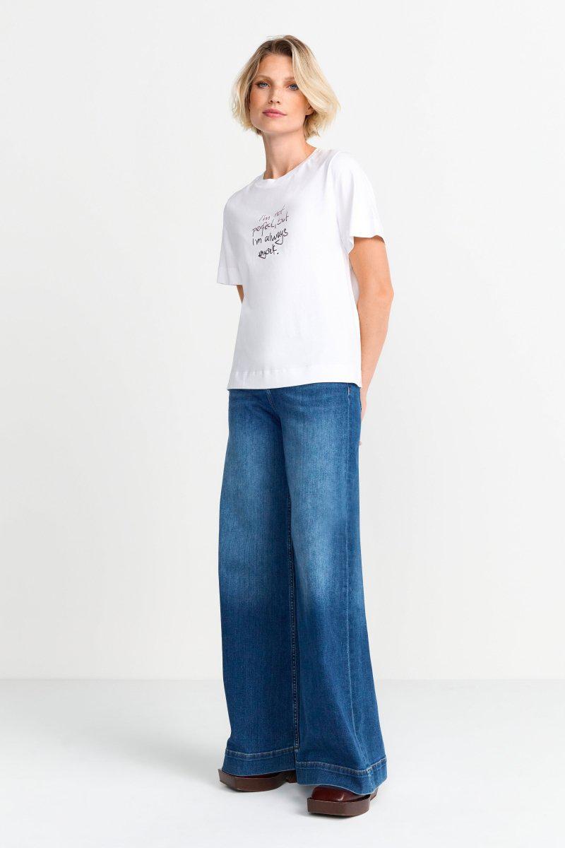 Eich & Royal Weißes Statement-T-Shirt