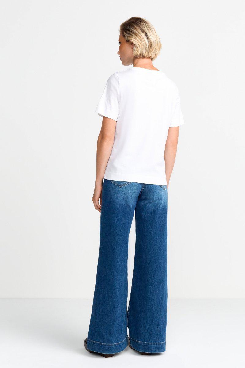 Eich & Royal Weißes Statement-T-Shirt