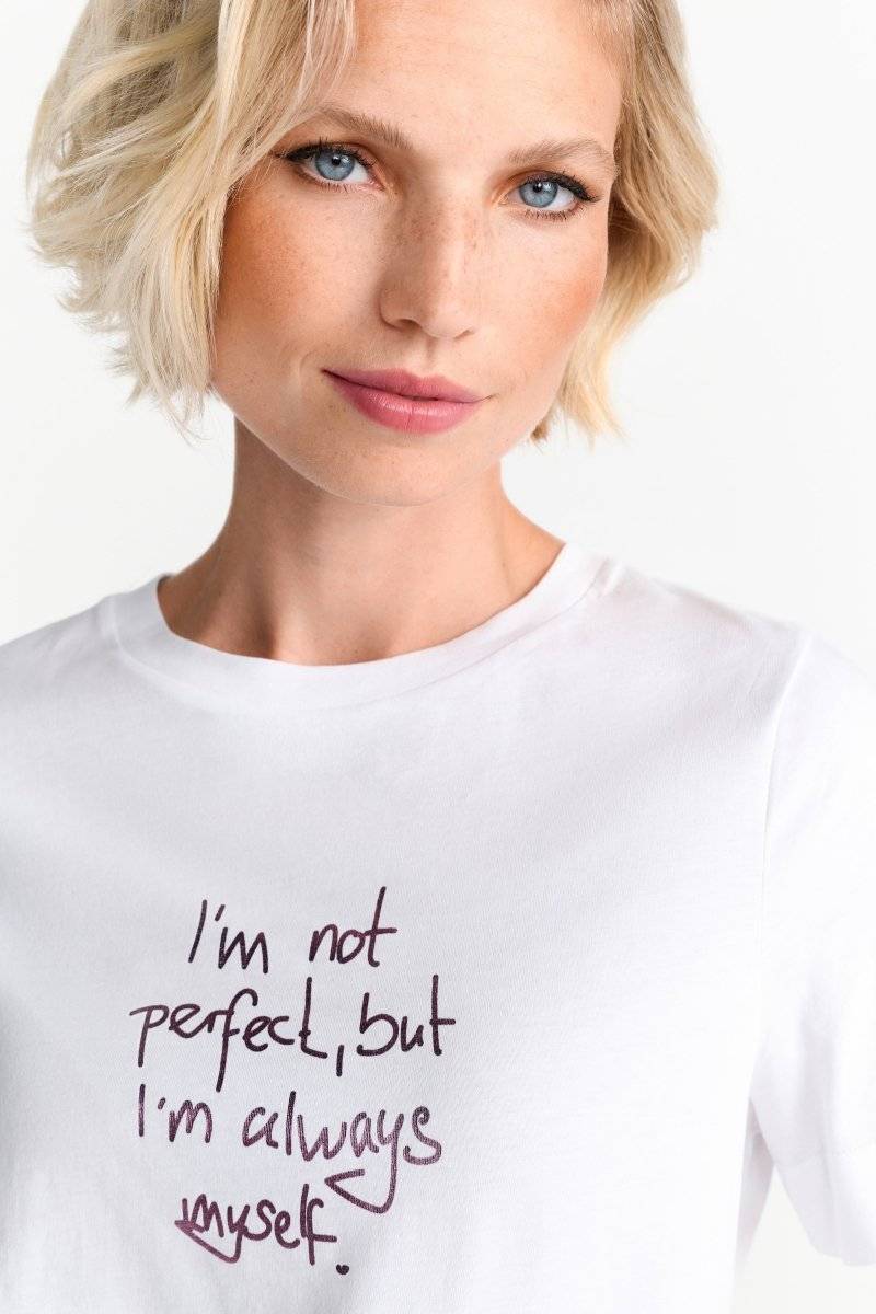 Eich & Royal Weißes Statement-T-Shirt