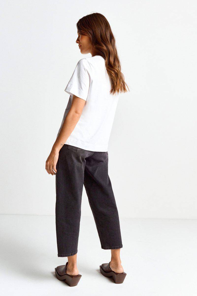 Eich & Royal Weißes T-Shirt Mit Crew-Neck