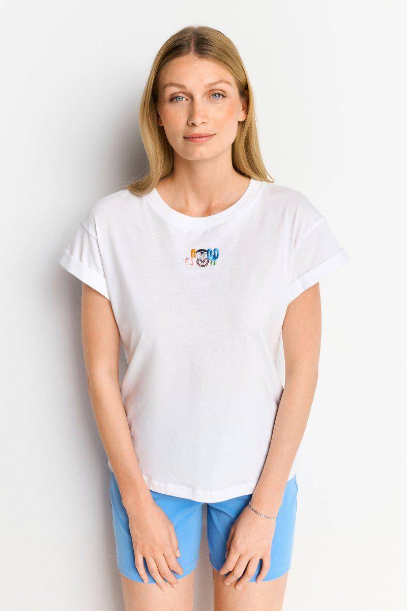 Eich & Royal Weißes T-Shirt Mit Crew-Neck