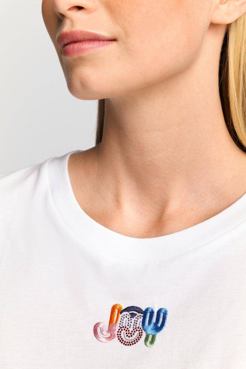 Eich & Royal Weißes T-Shirt Mit Crew-Neck