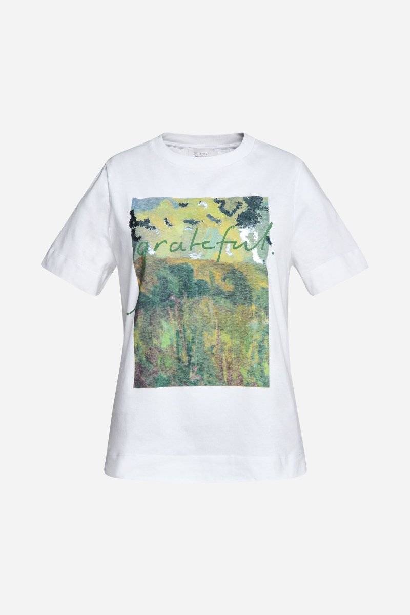 Eich & Royal Weißes T-Shirt Mit Print