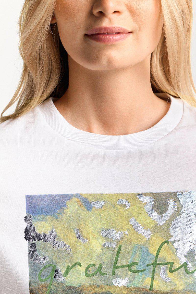 Eich & Royal Weißes T-Shirt Mit Print