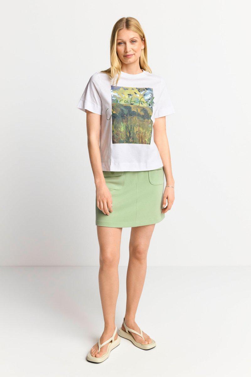 Eich & Royal Weißes T-Shirt mit Print