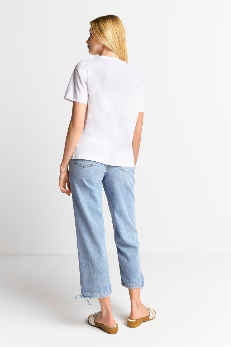 Eich & Royal Weißes T-Shirt Mit Schriftzug