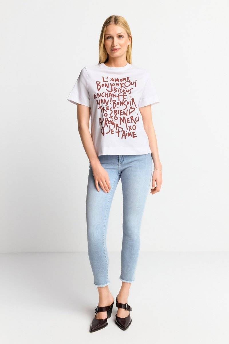 Eich & Royal Weißes T-Shirt Mit Statement-Print
