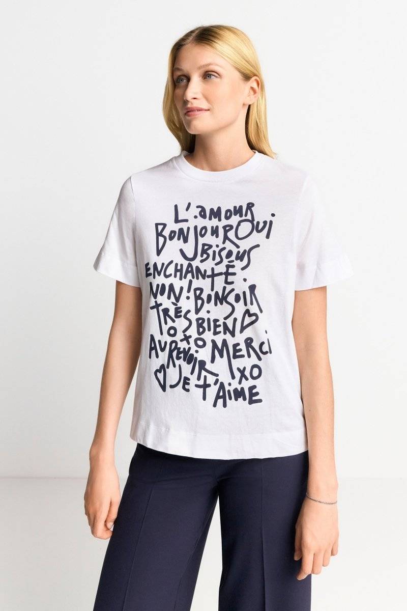 Eich & Royal Weißes T-Shirt Mit Statement-Print