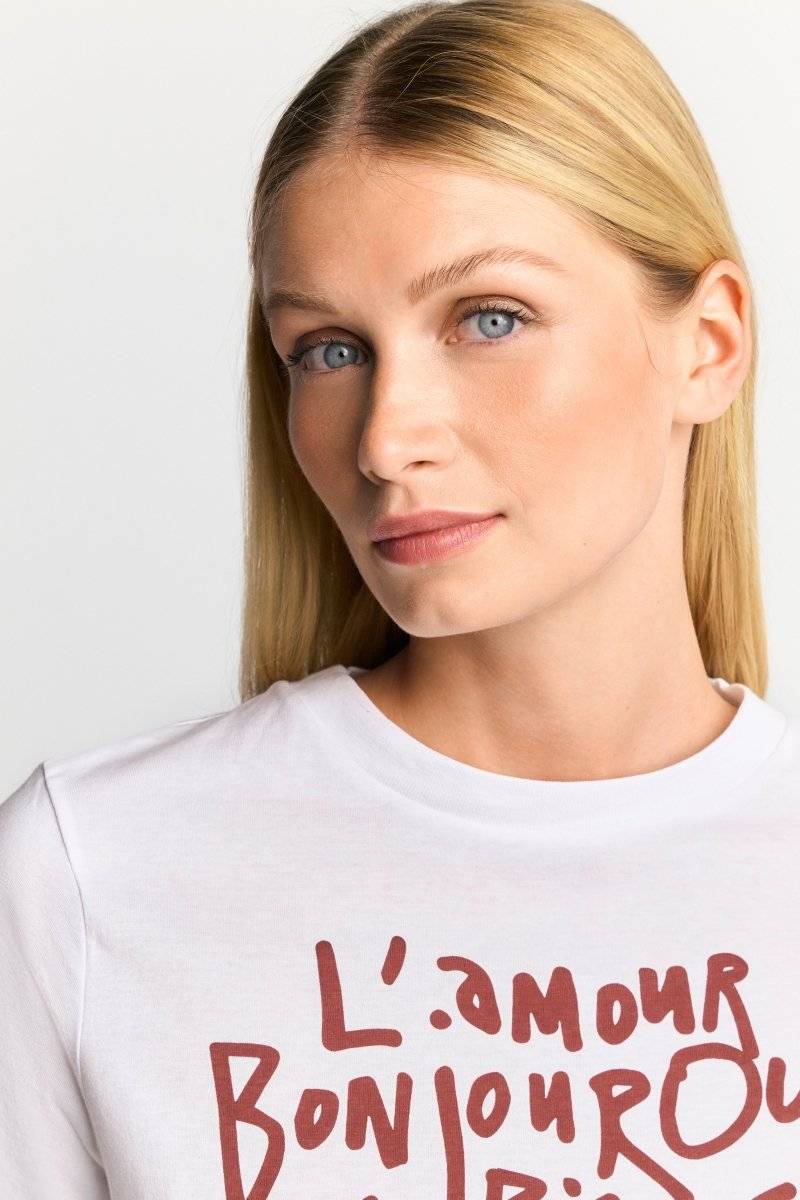 Eich & Royal Weißes T-Shirt Mit Statement-Print