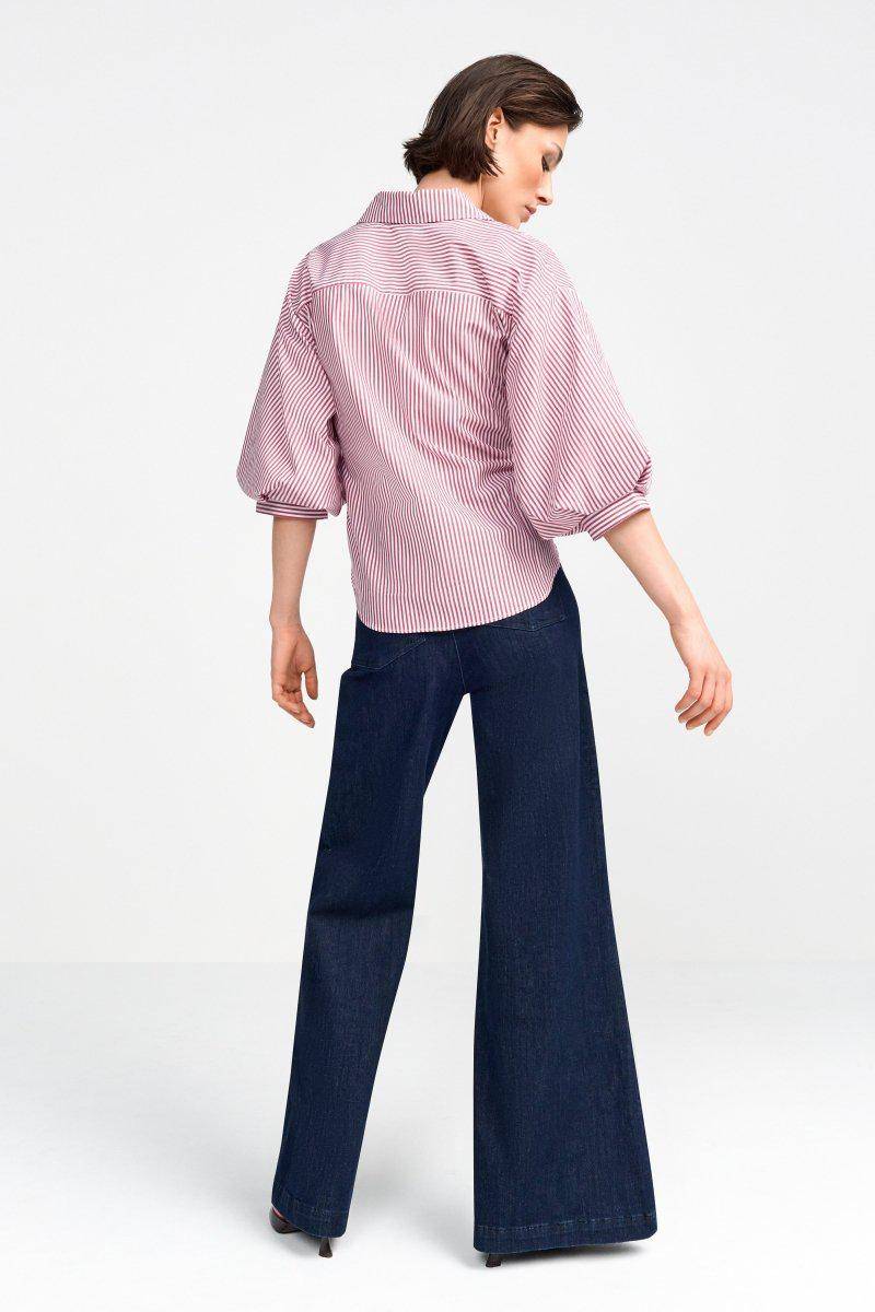 Eich & Royal Wickelbluse Mit V-Neck Und Streifen