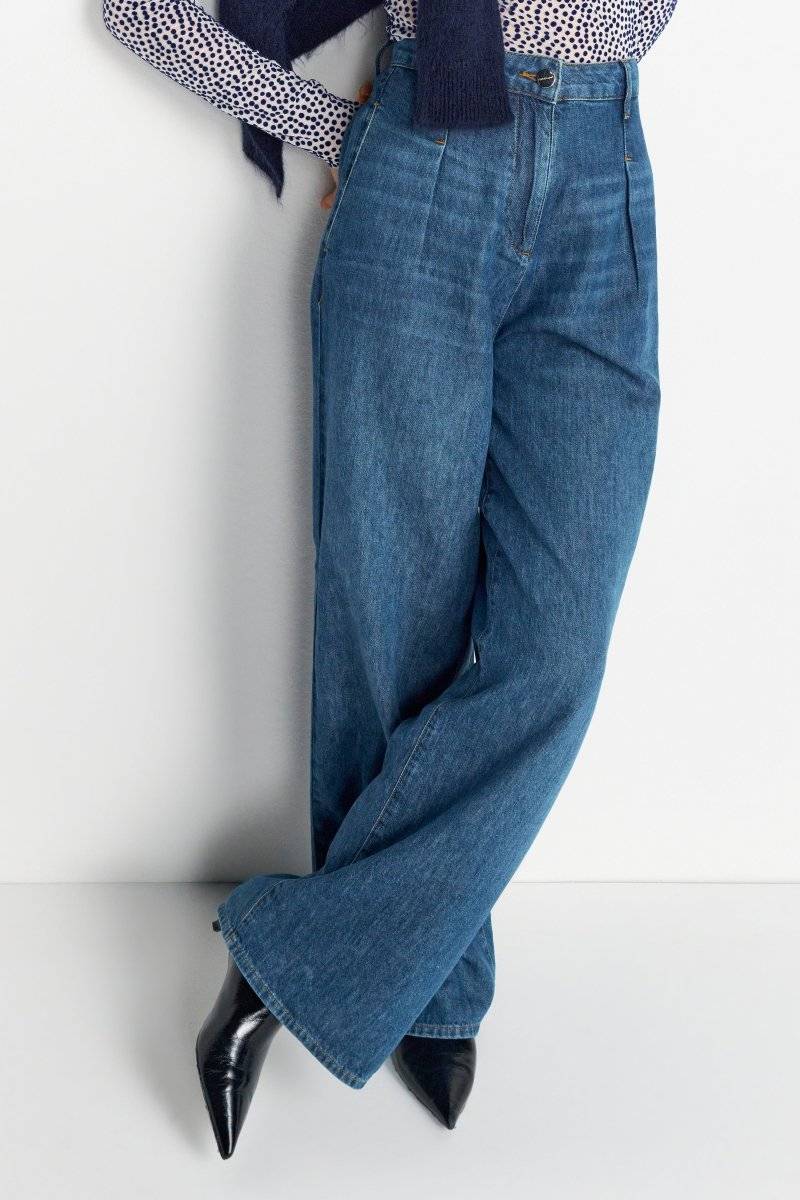 Eich & Royal Wide Leg Denim Mit Hoher Taille