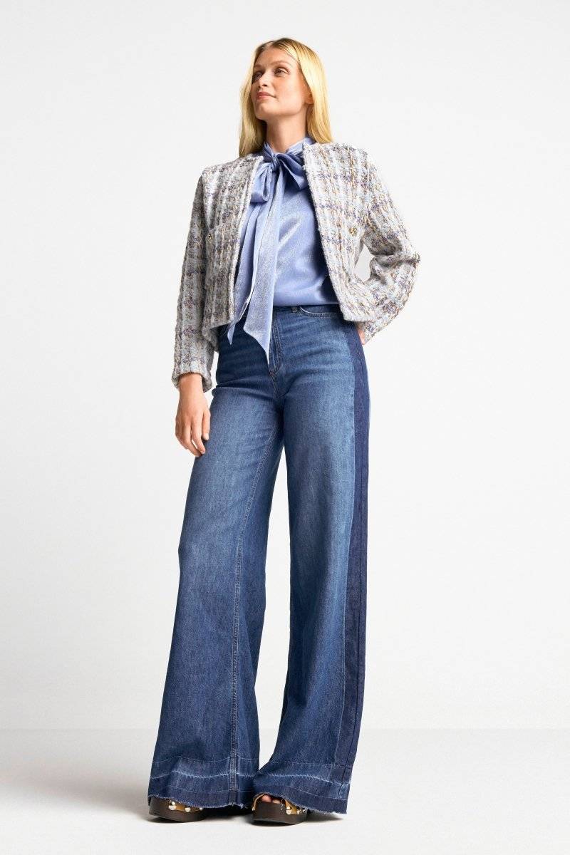 Eich & Royal Wide Leg Denim mit Seitenstreifen