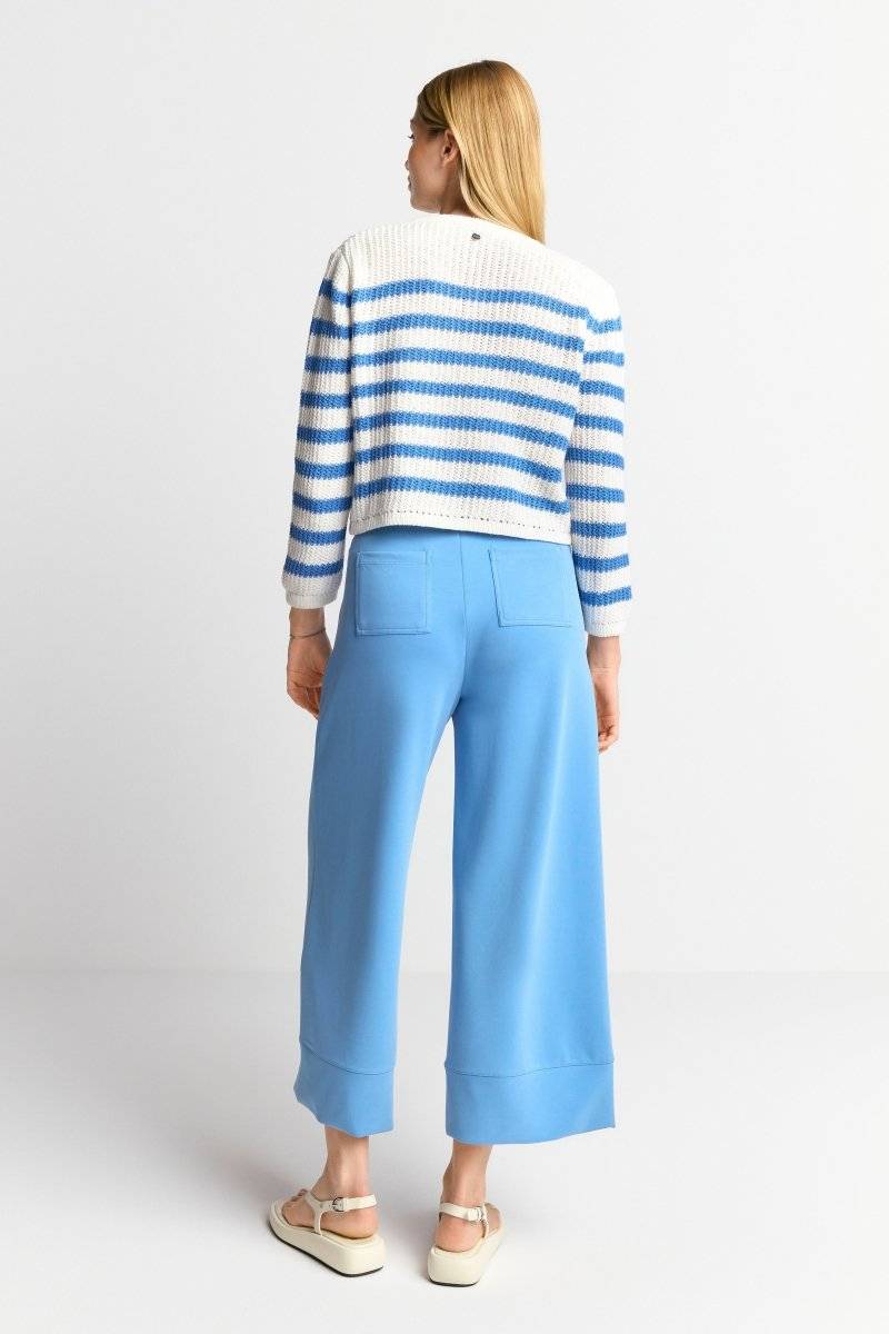 Eich & Royal Gestreifter Cardigan Mit Kristallknöpfen