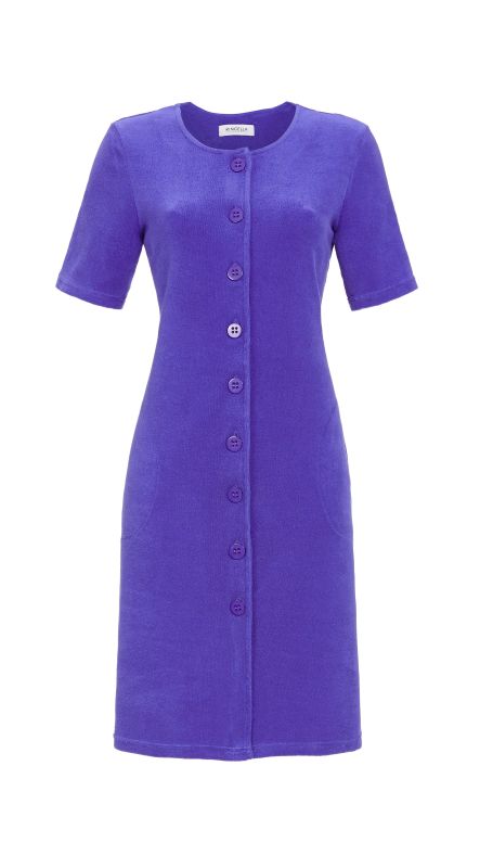 Ringella Frotteekleid mit durchgehender Knopfleiste