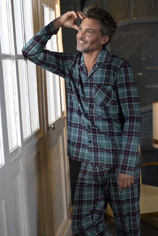 Ringella Pyjama Mit Durchgehender Knopfleiste