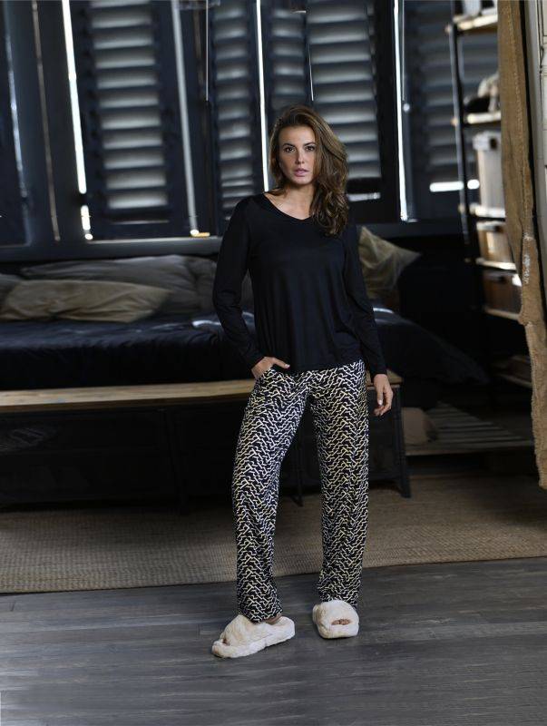 Ringella Pyjama Mit V-Ausschnitt