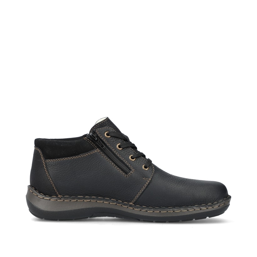 Rieker Artikelnummer 03043-00 Rieker Herren Schnürschuhe Asphaltschwarz