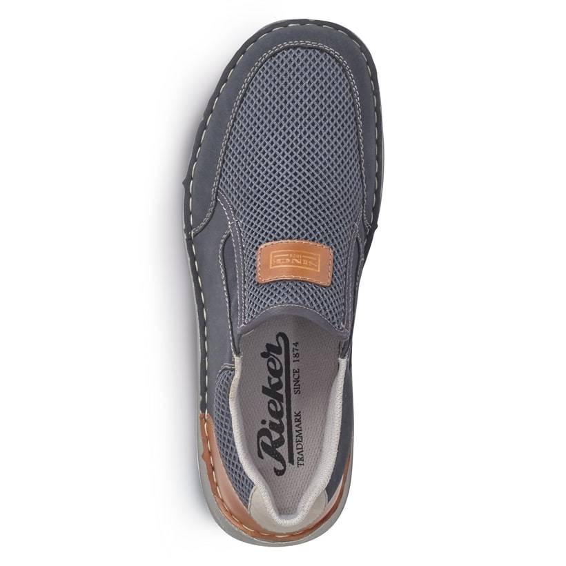 Rieker Artikelnummer 03053-14 Rieker Herren Slipper Marineblau