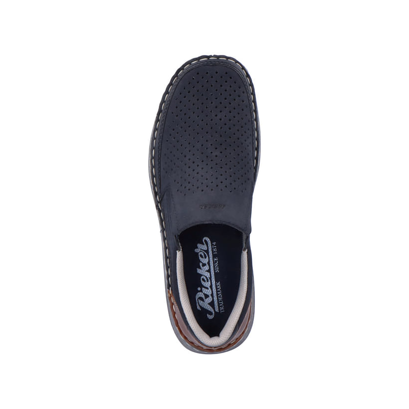 Rieker Artikelnummer 03079-14 Rieker Herren Slipper Ozeanblau