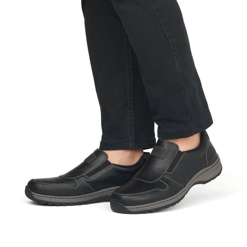 Rieker Artikelnummer 03355-00 Rieker Herren Slipper Graphitschwarz