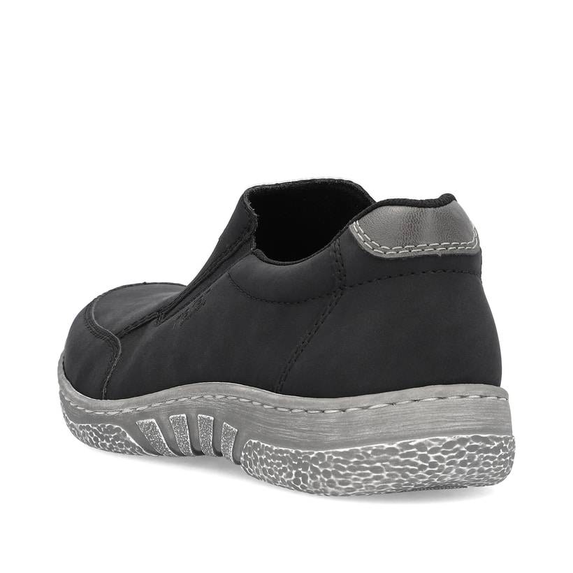 Rieker Artikelnummer 03553-00 Rieker Herren Slipper Asphaltschwarz