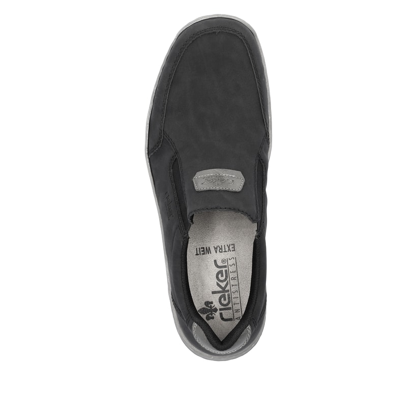 Rieker Artikelnummer 03553-00 Rieker Herren Slipper Asphaltschwarz