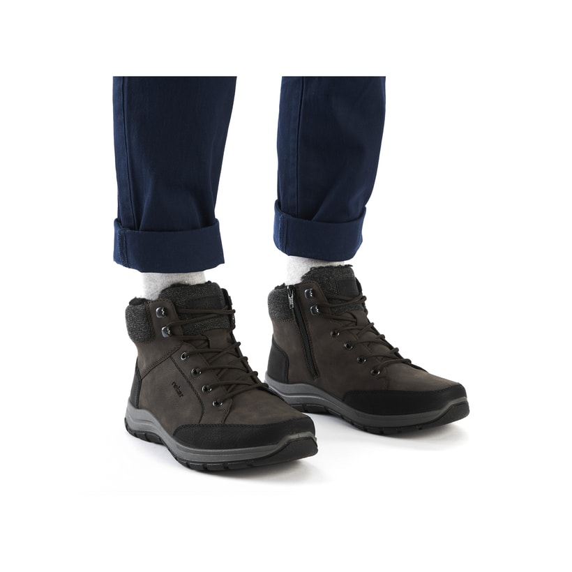 Rieker Artikelnummer 03640-25 Rieker Herren Schnürstiefel Holzbraun