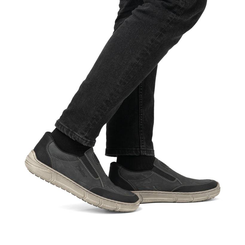 Rieker Artikelnummer 04054-45 Rieker Herren Slipper Graphitgrau