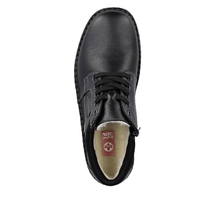 Rieker Artikelnummer 05102-00 Rieker Herren Schnürschuhe Graphitschwarz