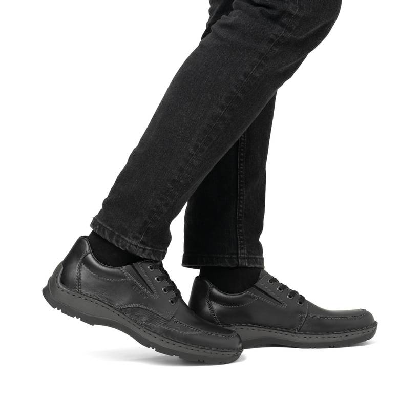 Rieker Artikelnummer 05315-00 Rieker Herren Schnürschuhe Nachtschwarz
