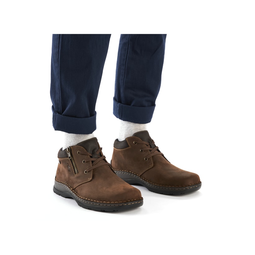 Rieker Artikelnummer 05342-22 Rieker Herren Schnürschuhe Nougatbraun