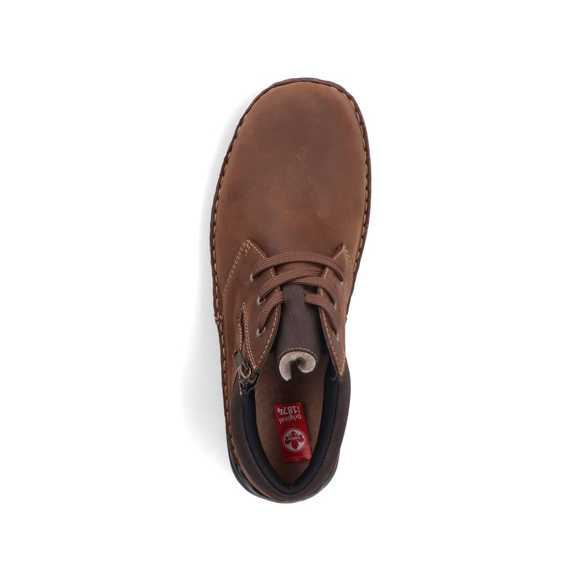 Rieker Artikelnummer 05342-22 Rieker Herren Schnürschuhe Nougatbraun