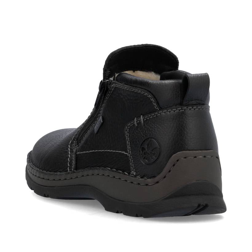Rieker Artikelnummer 05357-00 Rieker Herren Kurzstiefel Asphaltschwarz