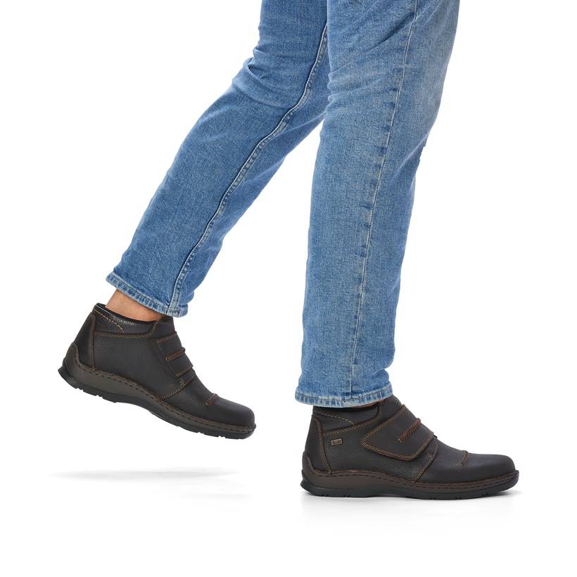 Rieker Artikelnummer 05367-25 Rieker Herren Kurzstiefel Schwarzbraun