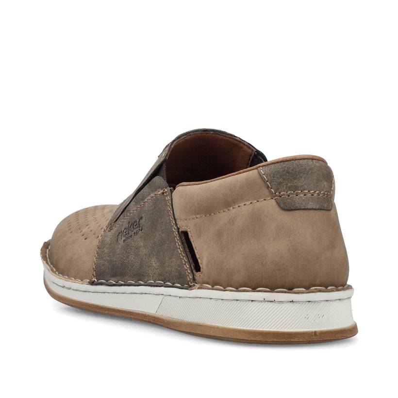 Rieker Artikelnummer 05455-64 Rieker Herren Slipper Hellbeige-steingrau