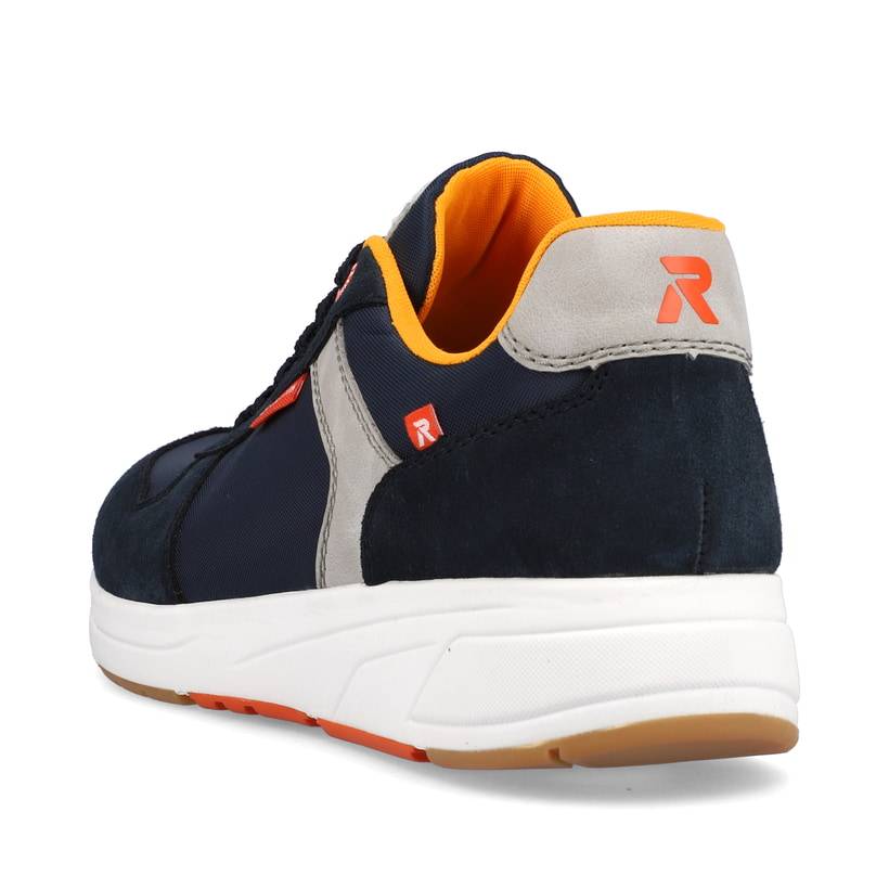 Rieker Artikelnummer 07002-14 Rieker Herren Sneaker Low Navy-blue Steel-grey